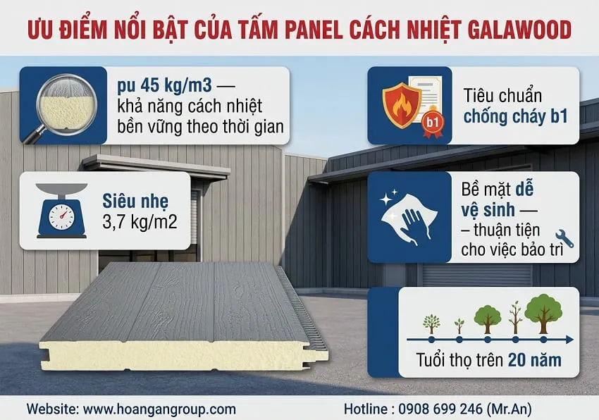 Ưu Điểm Nổi Bật Của Tấm Panel Cách Nhiệt Galawood