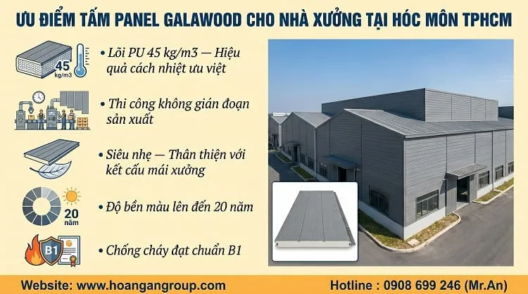 Ưu Điểm Tấm Panel Galawood Cho Nhà Xưởng Tại Hóc Môn TPHCM Ưu Điểm Tấm Panel Galawood Cho Nhà Xưởng Tại Hóc Môn TPHCM
