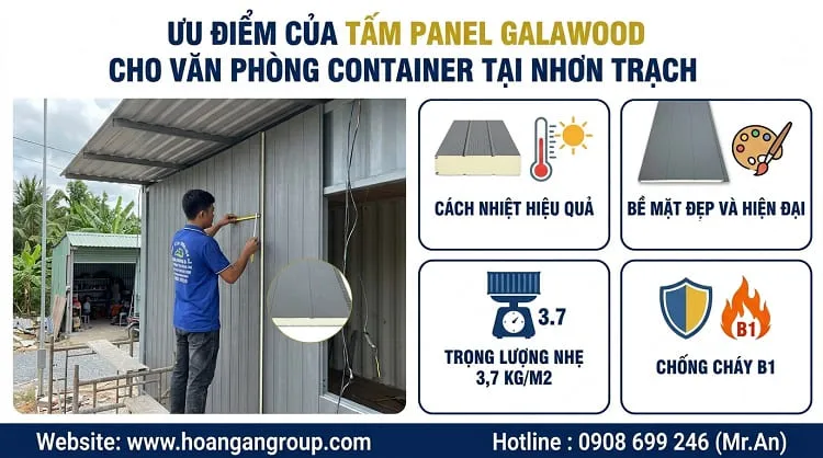 Ưu Điểm Của Tấm Panel Galawood Cho Văn Phòng Container Tại Nhơn Trạch Ưu Điểm Của Tấm Panel Galawood Cho Văn Phòng Container Tại Nhơn Trạch