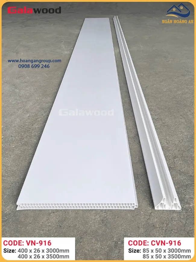 Tấm Vách Ngăn Màu Trắng Galawood VN-916 Tại Nhà Bè TPHCM