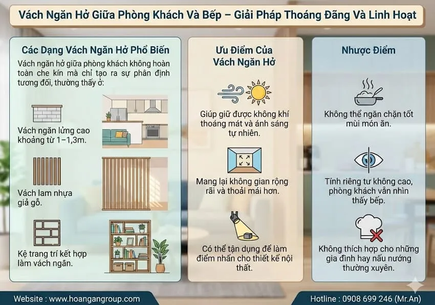 Vách Ngăn Hở Giữa Phòng Khách Và Bếp – Giải Pháp Thoáng Đãng Và Linh Hoạt Vách Ngăn Hở Giữa Phòng Khách Và Bếp – Giải Pháp Thoáng Đãng Và Linh Hoạt