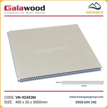 Vách Ngăn Nhựa Giả Gỗ PVC Ngăn Phòng Ngủ Galawood VN-924X3M