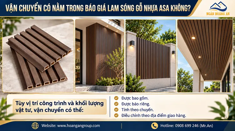 Vận Chuyển Có Nằm Trong Báo Giá Lam Sóng Gỗ Nhựa ASA Không?