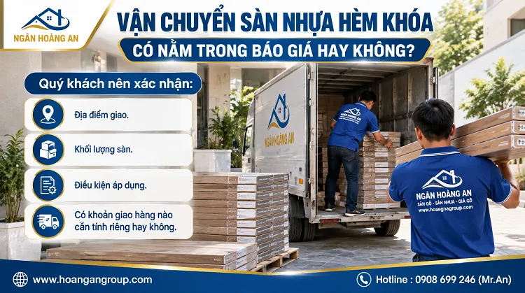 Vận Chuyển Sàn Nhựa Hèm Khóa Có Nằm Trong Báo Giá Hay Không?