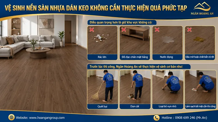 Vệ Sinh Nền Sàn Nhựa Dán Keo Không Cần Thực Hiện Quá Phức Tạp Vệ Sinh Nền Sàn Nhựa Dán Keo Không Cần Thực Hiện Quá Phức Tạp