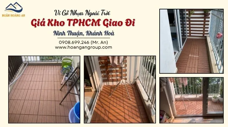 Vỉ Gỗ Nhựa Ngoài Trời Giá Kho TPHCM Giao Đi Ninh Thuận, Khánh Hoà