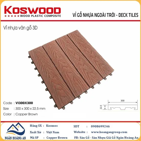 Vỉ Gỗ Nhựa Ngoài Trời Kosmos Tại Gò Vấp TPHCM