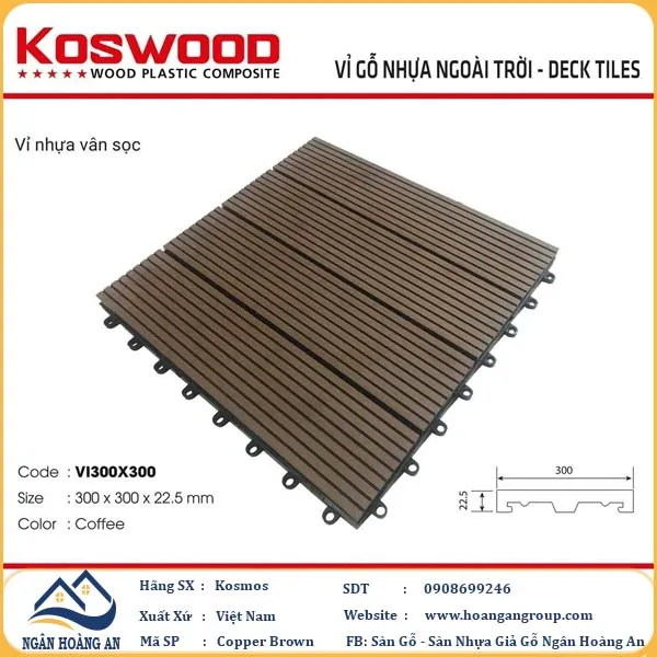 Vỉ Gỗ Nhựa Ngoài Trời Kosmos Tại Hóc Môn TPHCM