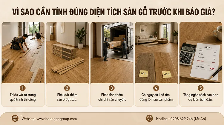 Vì Sao Cần Tính Đúng Diện Tích Sàn Gỗ Trước Khi Báo Giá?