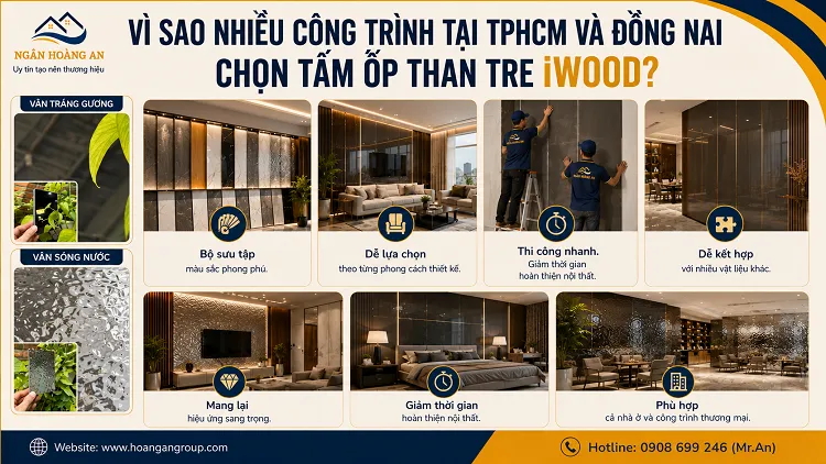 Vì Sao Nhiều Công Trình Tại TPHCM Và Đồng Nai Chọn Tấm Ốp Than Tre iWood?