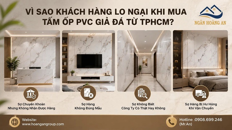 Vì Sao Khách Hàng Lo Ngại Khi Mua Tấm Ốp PVC Giả Đá Từ TPHCM? Vì Sao Khách Hàng Lo Ngại Khi Mua Tấm Ốp PVC Giả Đá Từ TPHCM?