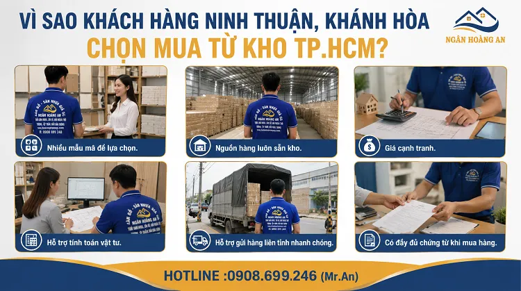 Vì Sao Khách Hàng Ninh Thuận, Khánh Hòa Chọn Mua Từ Kho TP.HCM?