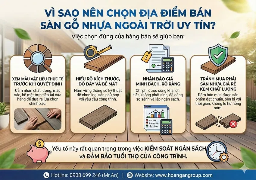 Vì Sao Nên Chọn Địa Điểm Bán Sàn Gỗ Nhựa Ngoài Trời Uy Tín?