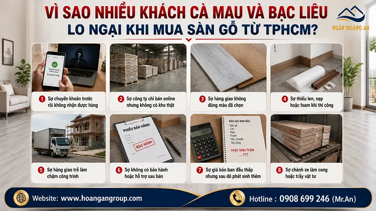 Vì Sao Nhiều Khách Cà Mau Và Bạc Liêu Lo Ngại Khi Mua Sàn Gỗ Từ TPHCM?