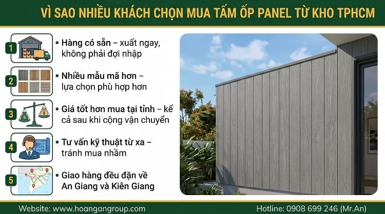 Vì Sao Nhiều Khách Chọn Mua Tấm Ốp Panel Từ Kho TPHCM Vì Sao Nhiều Khách Chọn Mua Tấm Ốp Panel Từ Kho TPHCM