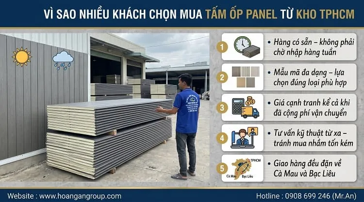 Vì Sao Nhiều Khách Chọn Mua Tấm Ốp Panel Từ Kho TPHCM