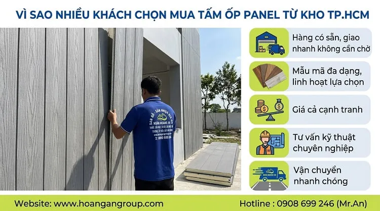Vì Sao Nhiều Khách Chọn Mua Tấm Ốp Panel Từ Kho TP.HCM