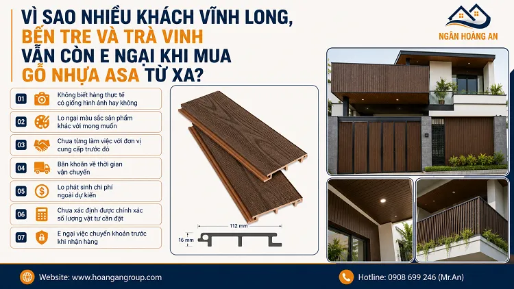 Vì Sao Nhiều Khách Vĩnh Long, Bến Tre Và Trà Vinh Vẫn Còn E Ngại Khi Mua Gỗ Nhựa ASA Từ Xa?
