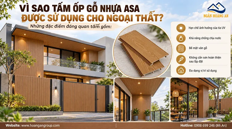 Vì Sao Tấm Ốp Gỗ Nhựa ASA Được Sử Dụng Cho Ngoại Thất?