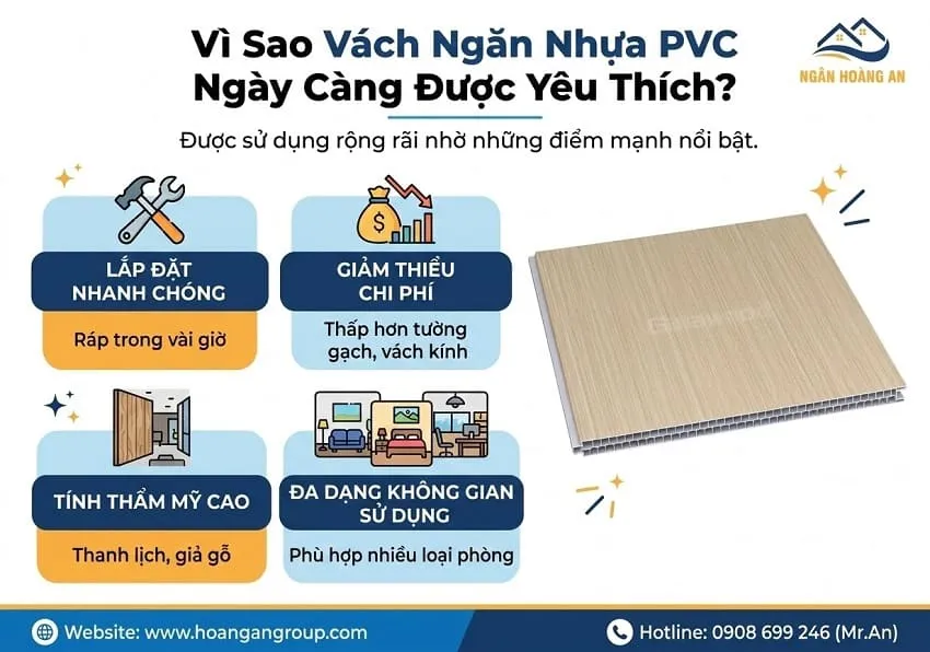 Vì Sao Vách Ngăn Nhựa PVC Ngày Càng Được Yêu Thích? Vì Sao Vách Ngăn Nhựa PVC Ngày Càng Được Yêu Thích?